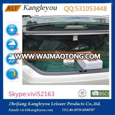 Durable green polyester waterproof car trunk mat car boot liner